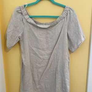 Finley Tan Off the Shoulder Dress